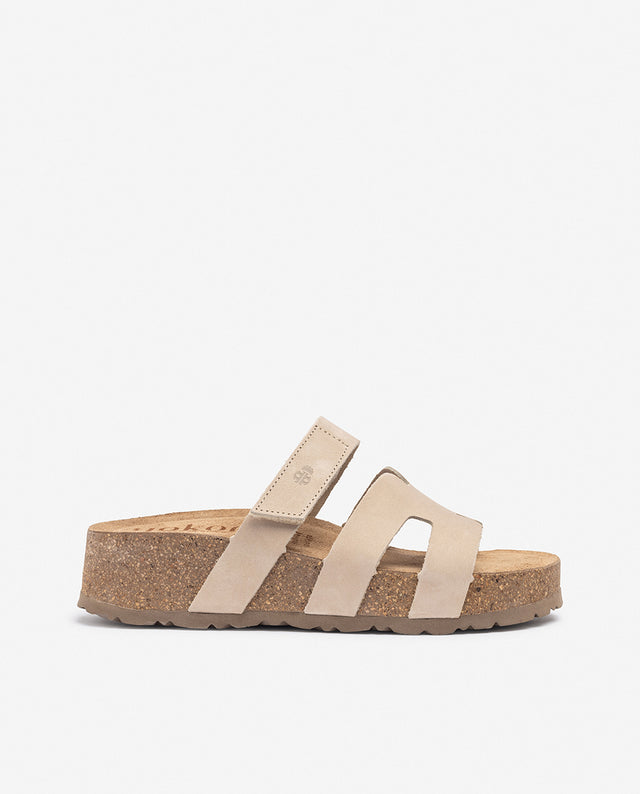 yokono Sandalia de plataforma WIWI-125 beige