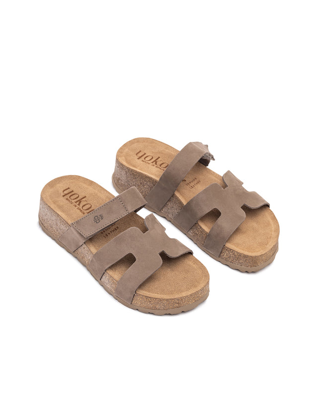 Yokono Sandalia De Plataforma WIWI-125 Marrón