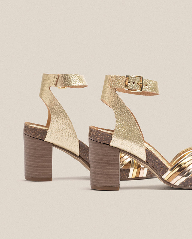 Yokono Sandalia De Tacón Ponza 005 Dorado