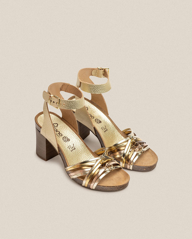 Yokono Sandalia De Tacón Ponza 005 Dorado