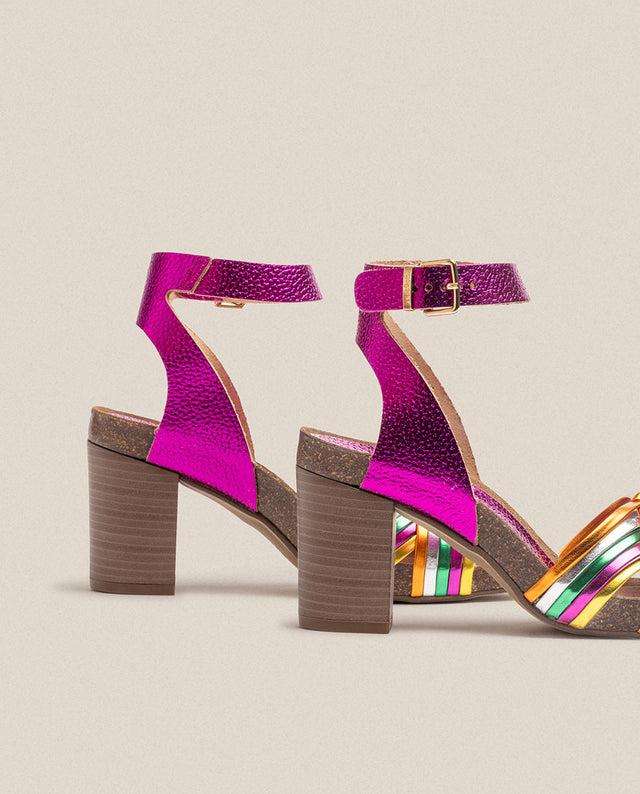 Yokono Sandalia De Tacón Ponza 005 Rosa