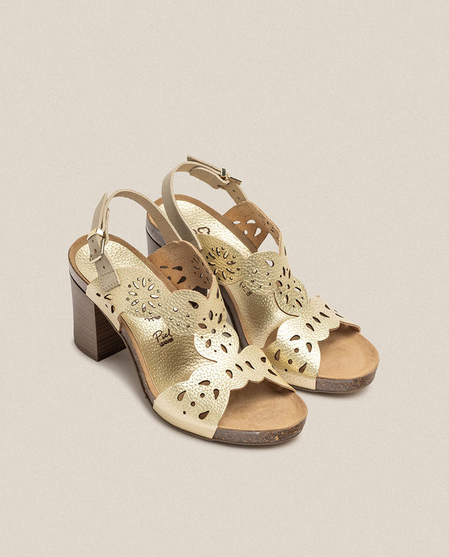 Yokono Sandalia De Tacón Ponza 006 Dorado