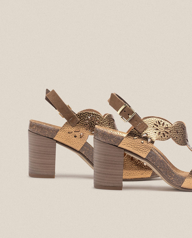 Yokono Sandalia De Tacón Ponza 006 Marron