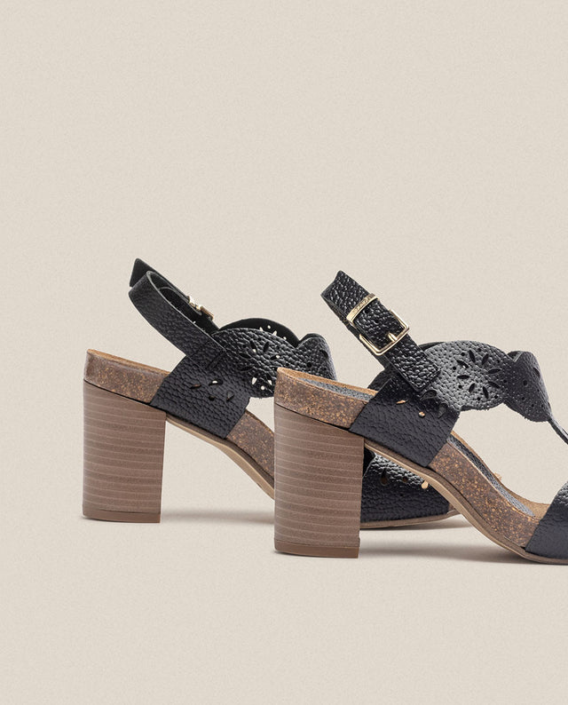 Yokono Sandalia De Tacón Ponza 006 Negro