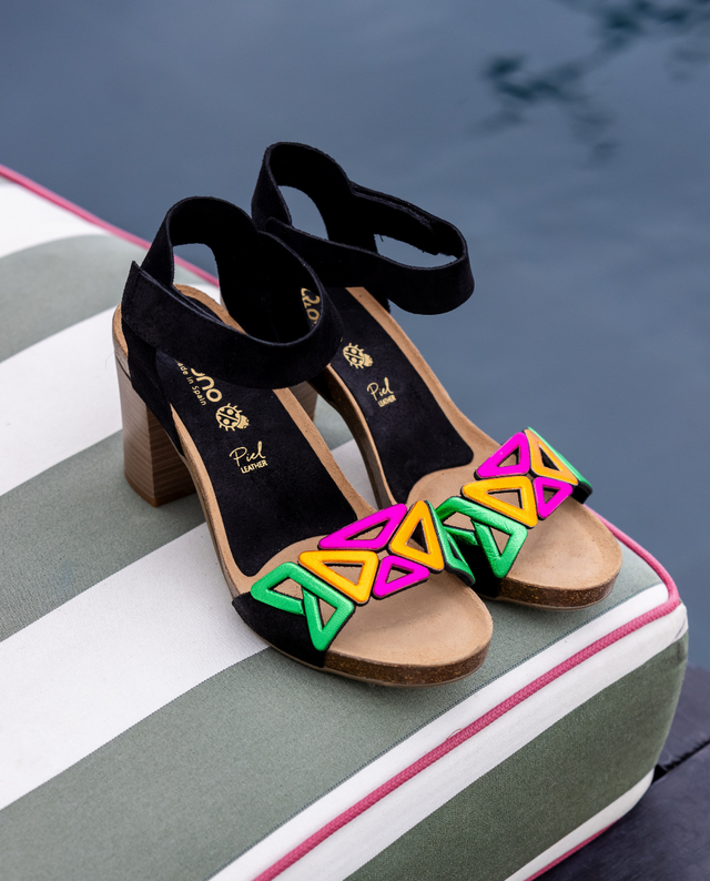 yokono Sandalia de tacón Ponza 007 negro