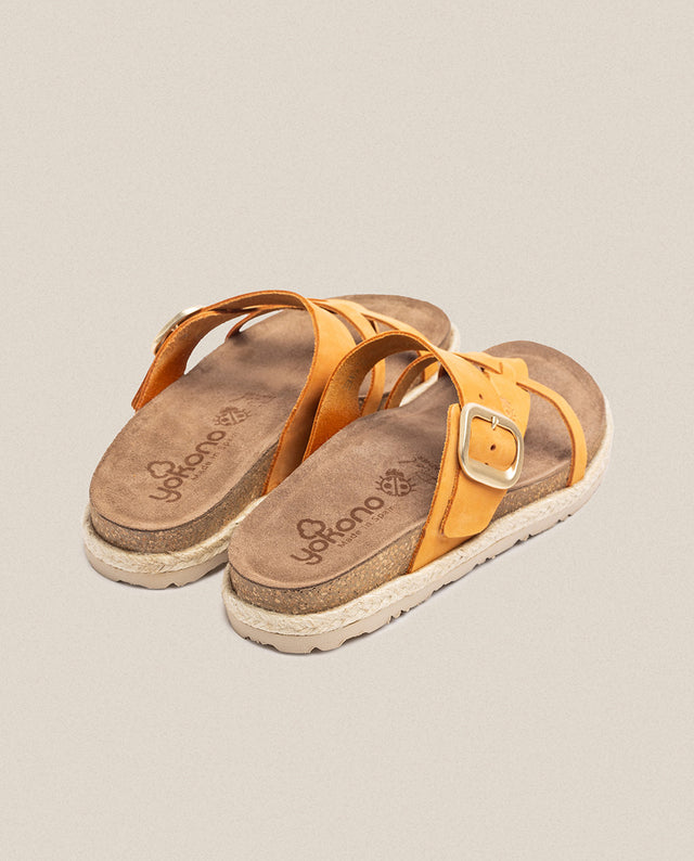 Yokono Sandalia Plana Arena 003 Naranja