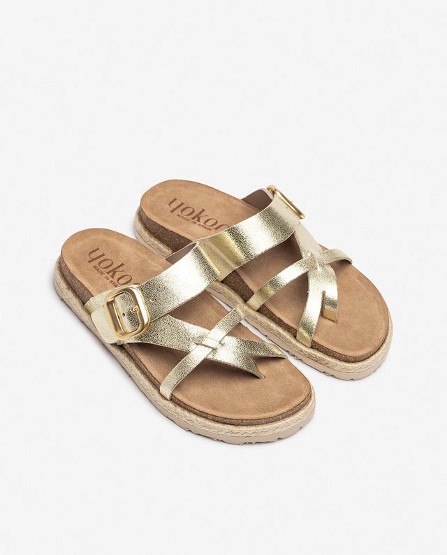 Yokono Sandalia Plana ARENA-003 Plateado