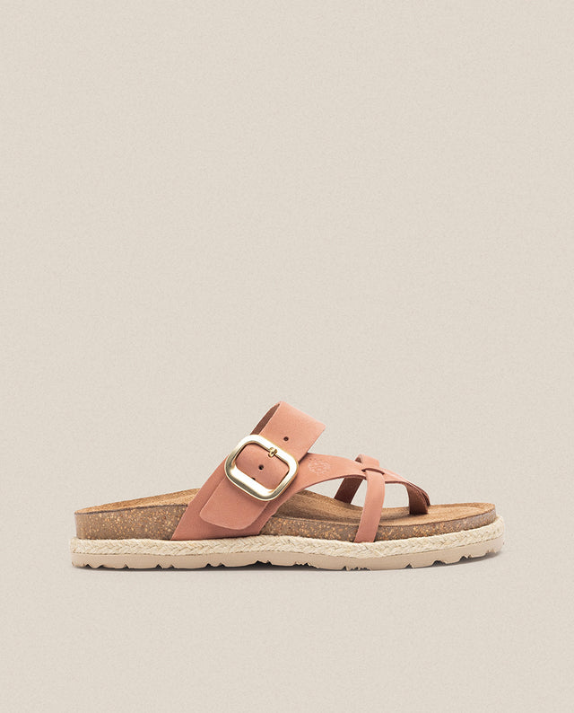 yokono Sandalia plana Arena 003 rosa