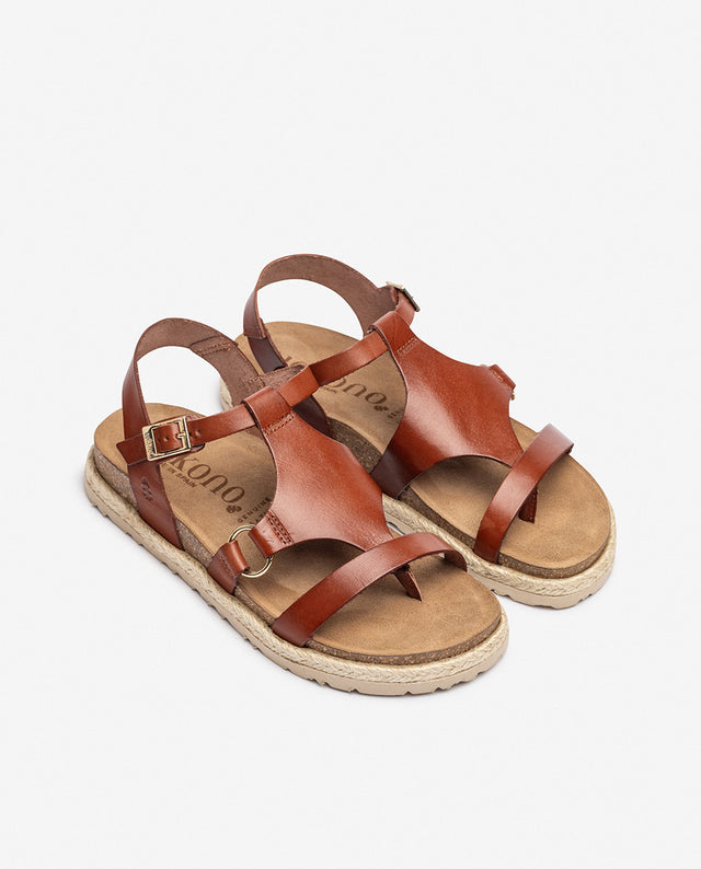 Yokono Sandalia Plana ARENA-021 Marrón