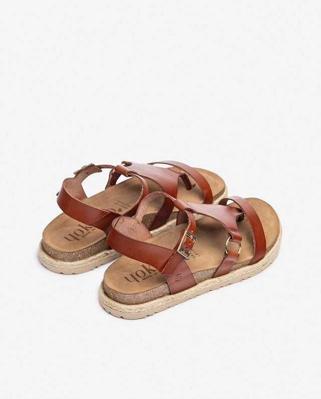 Yokono Sandalia Plana ARENA-021 Marrón