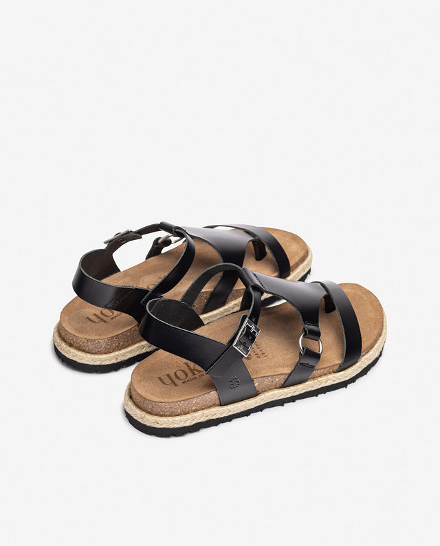 Yokono Sandalia Plana ARENA-021 Negro