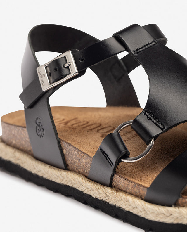 Yokono Sandalia Plana ARENA-021 Negro