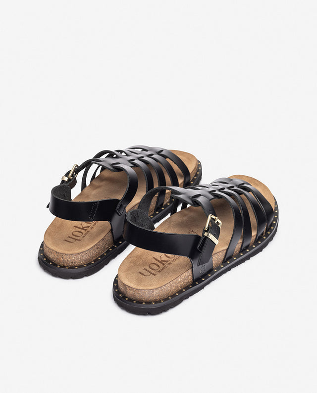 Yokono Sandalia Plana BOLUS-107 Negro