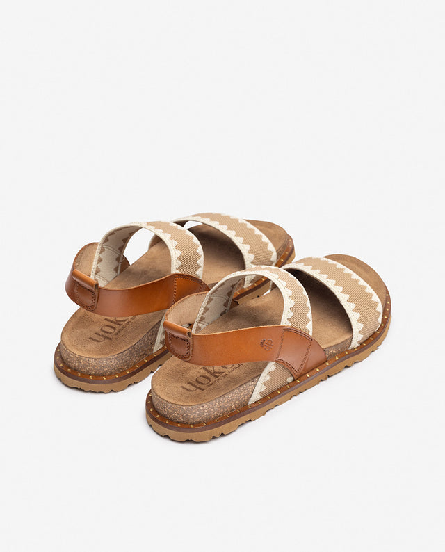 Yokono Sandalia Plana BOLUS-255 Marrón