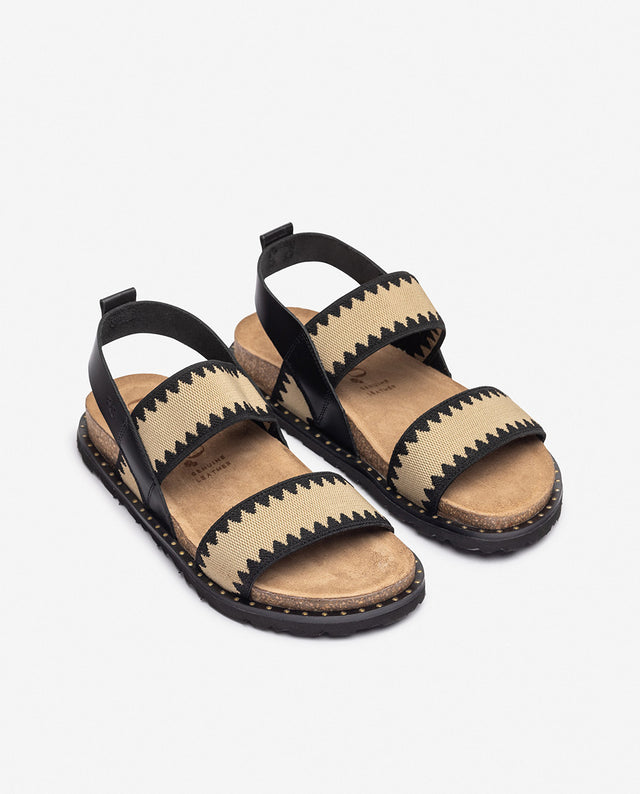 Yokono Sandalia Plana BOLUS-255 Negro