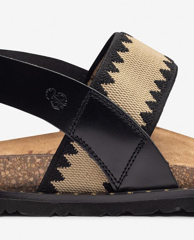 Yokono Sandalia Plana BOLUS-255 Negro