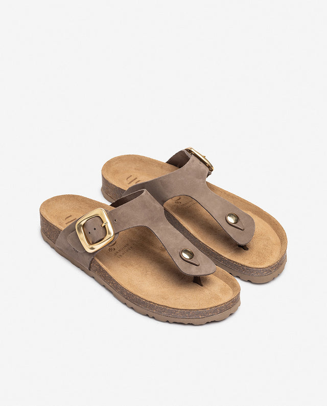 Yokono Sandalia Plana GRANADA-002 Marrón