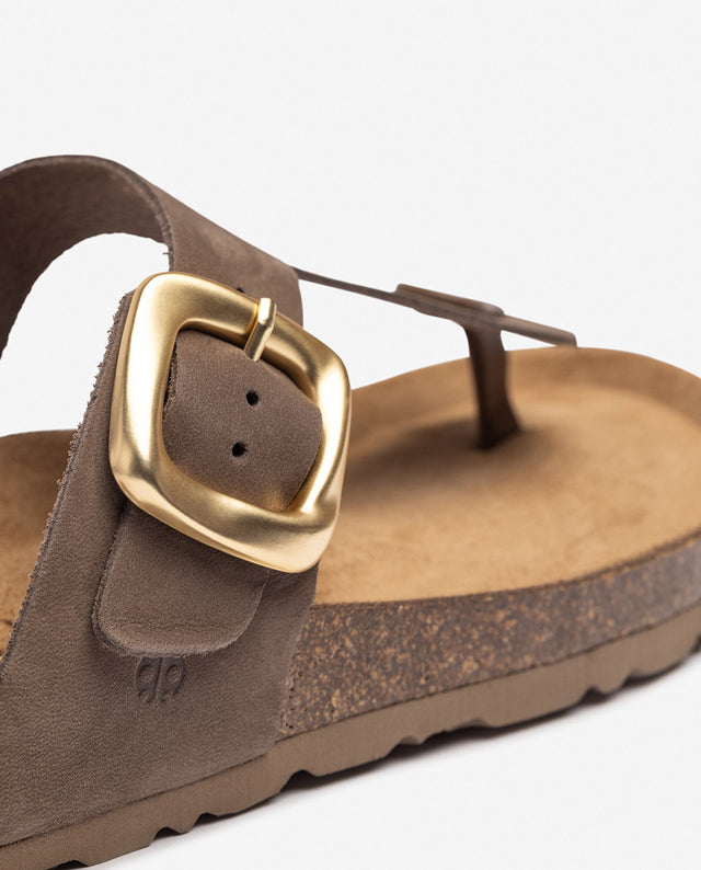 Yokono Sandalia Plana GRANADA-002 Marrón