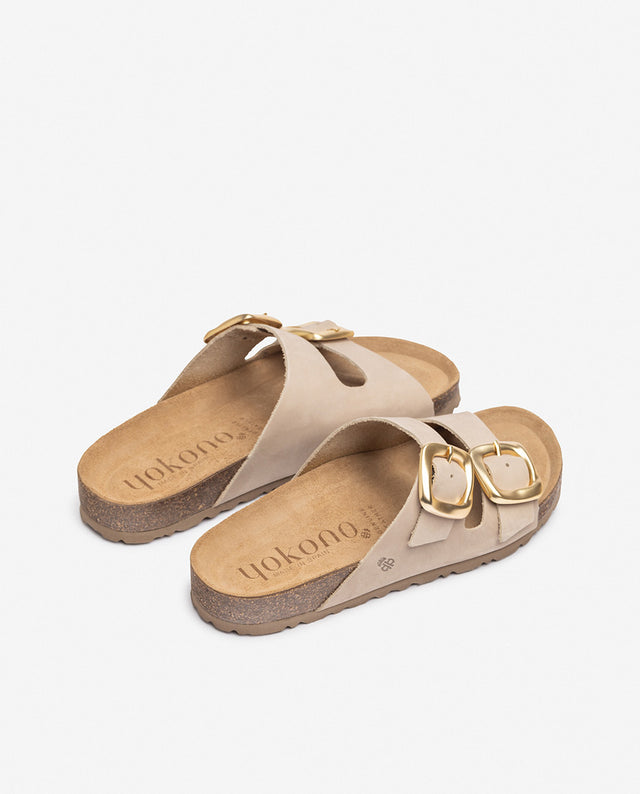 Yokono Sandalia Plana GRANADA-700 Beige