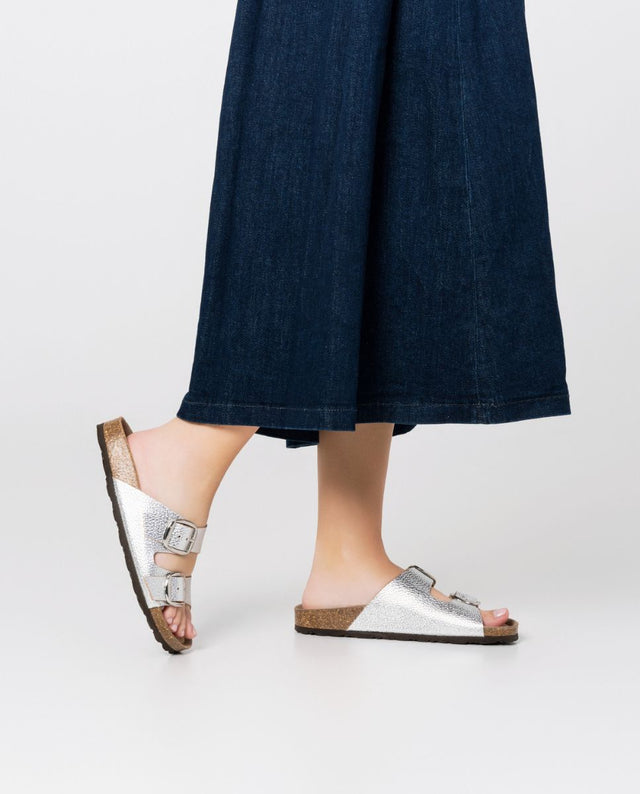 Yokono Sandalia Plana Granada 700 Plata