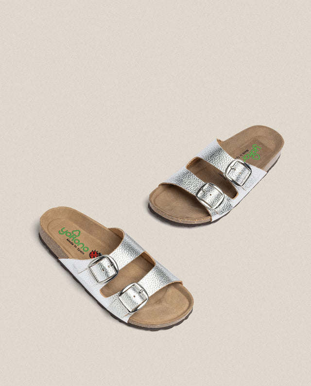 Yokono Sandalia Plana Granada 700 Plata