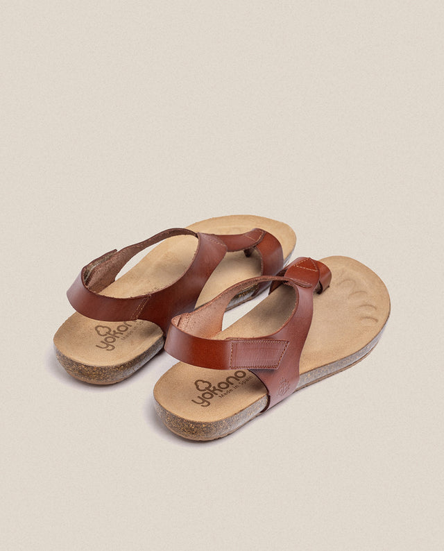 Yokono Sandalia Plana Ibiza 174 Marrón