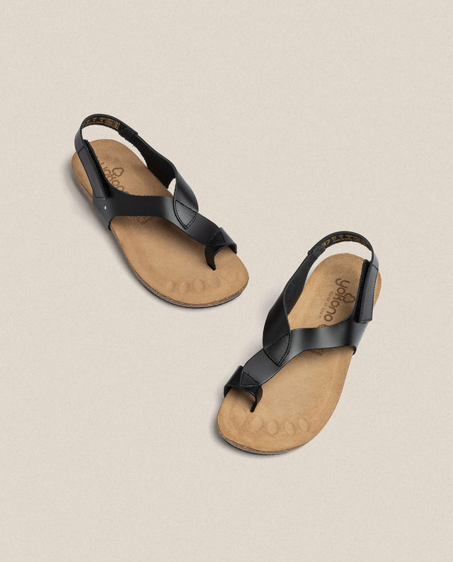 Yokono Sandalia Plana Ibiza 174 Negro