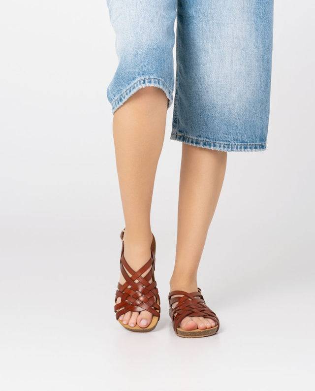 Yokono Sandalia Plana Ibiza 175 Marrón