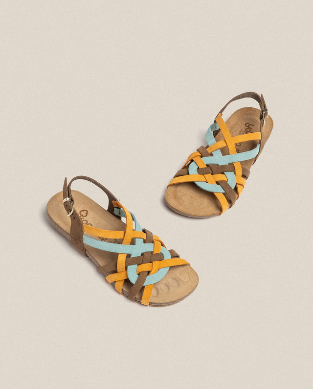 Yokono Sandalia Plana Ibiza 175 Naranja