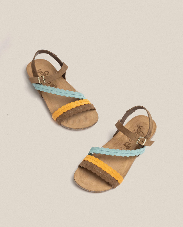 Yokono Sandalia Plana Ibiza 176 Naranja