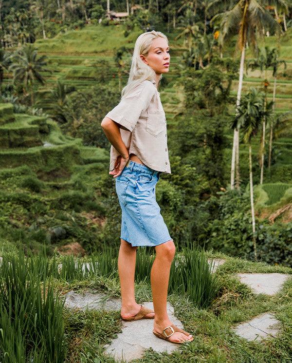 yokono Sandalia plana Ibiza 205 marron