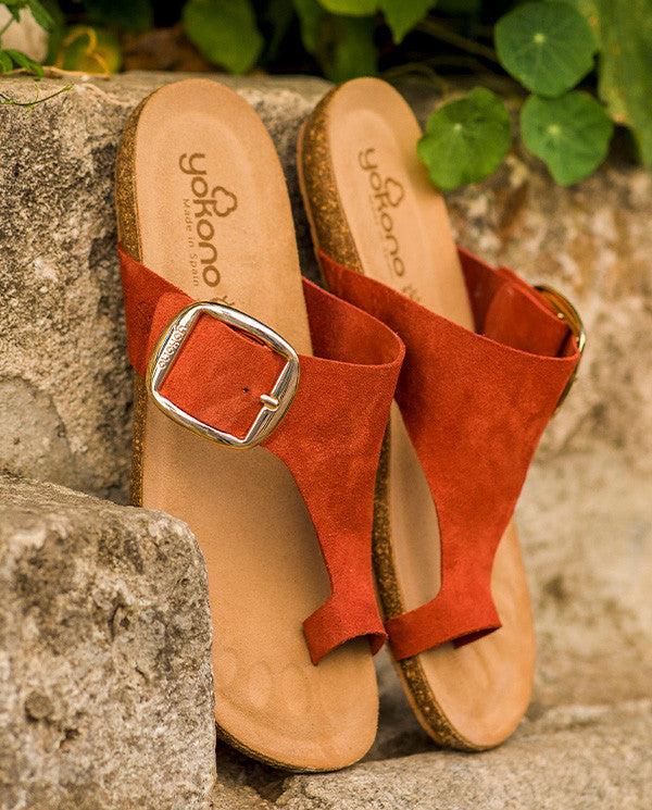 Yokono Sandalia Plana Ibiza 205 Naranja