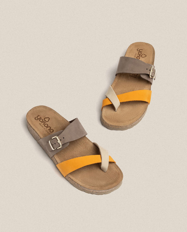 Yokono Sandalia Plana Jerba 091 Naranja