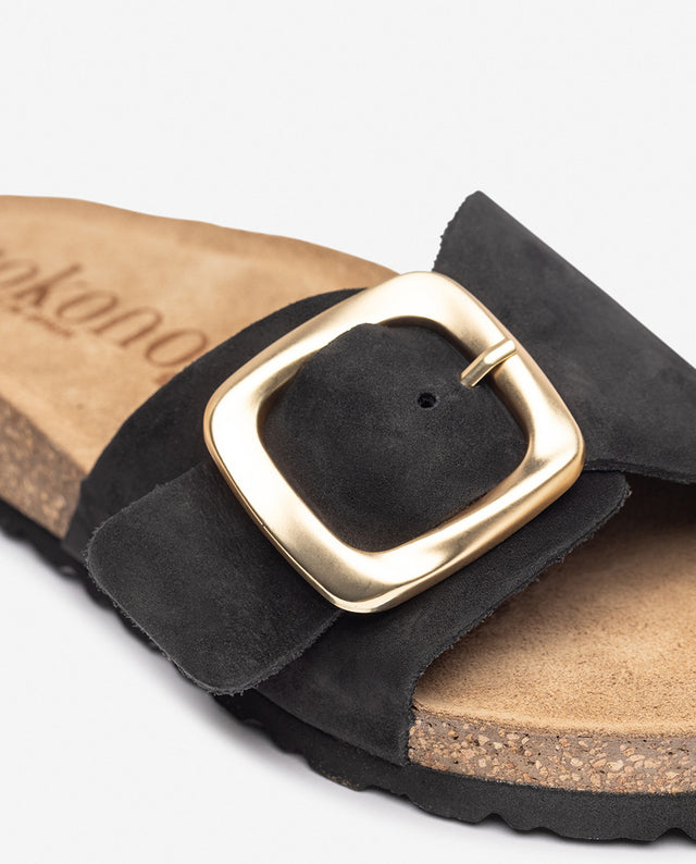 Yokono Sandalia Plana JERBA-114 Negro