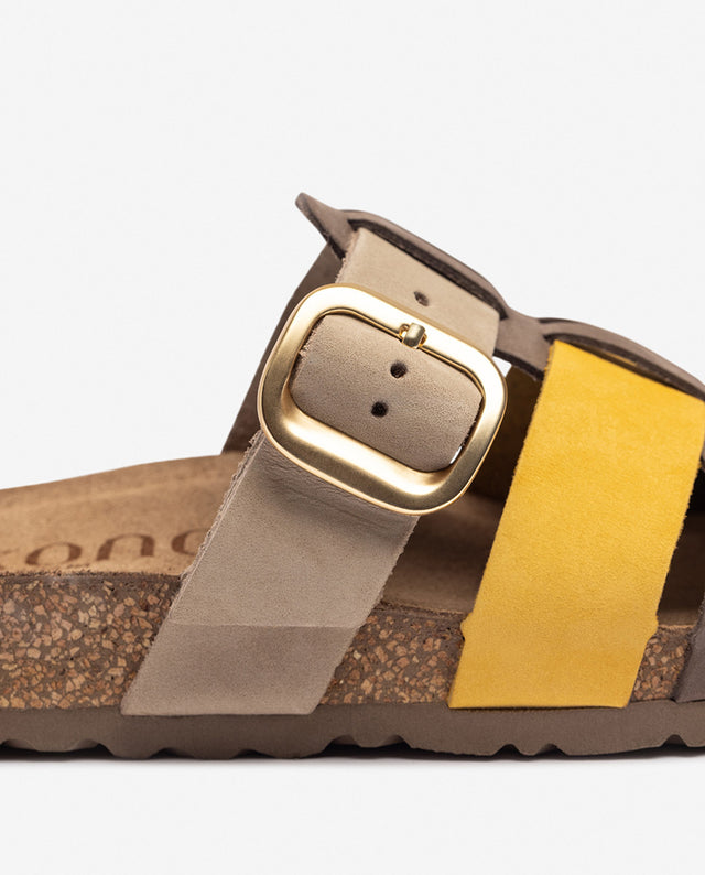 Yokono Sandalia Plana JERBA-137 Amarillo