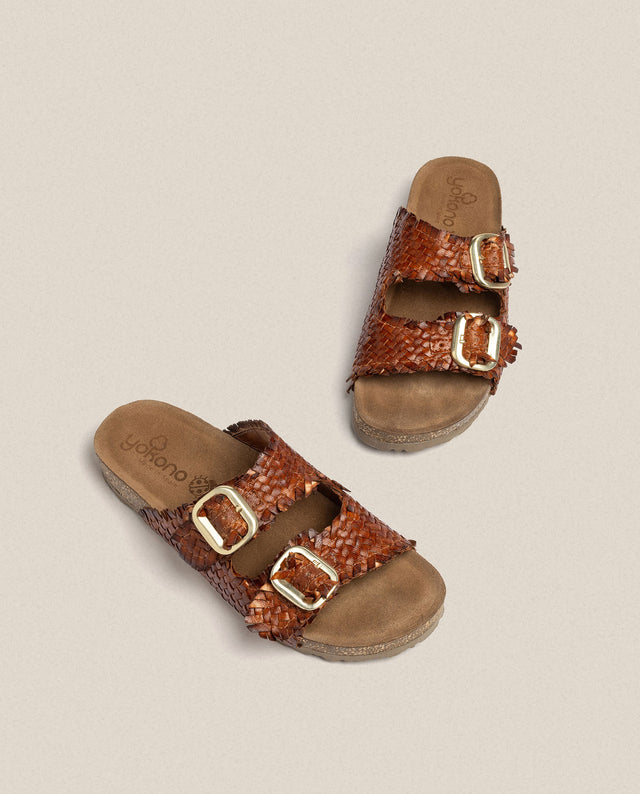 Yokono Sandalia Plana Jerba 143 Marrón