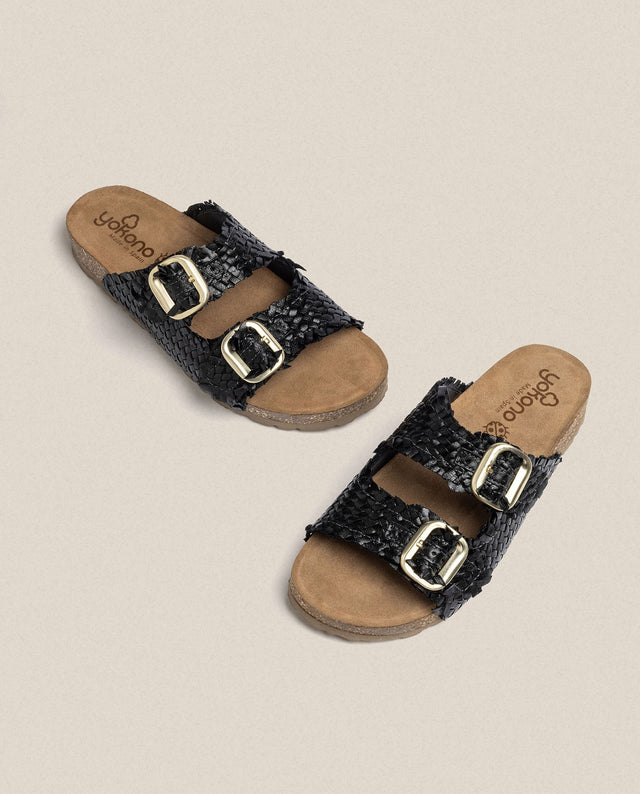 Yokono Sandalia Plana Jerba 143 Negro