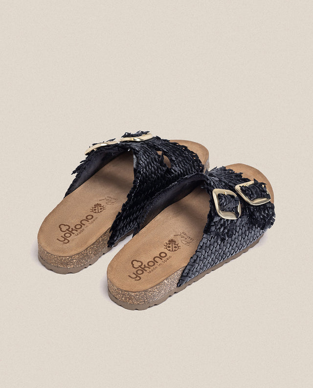 Yokono Sandalia Plana Jerba 143 Negro