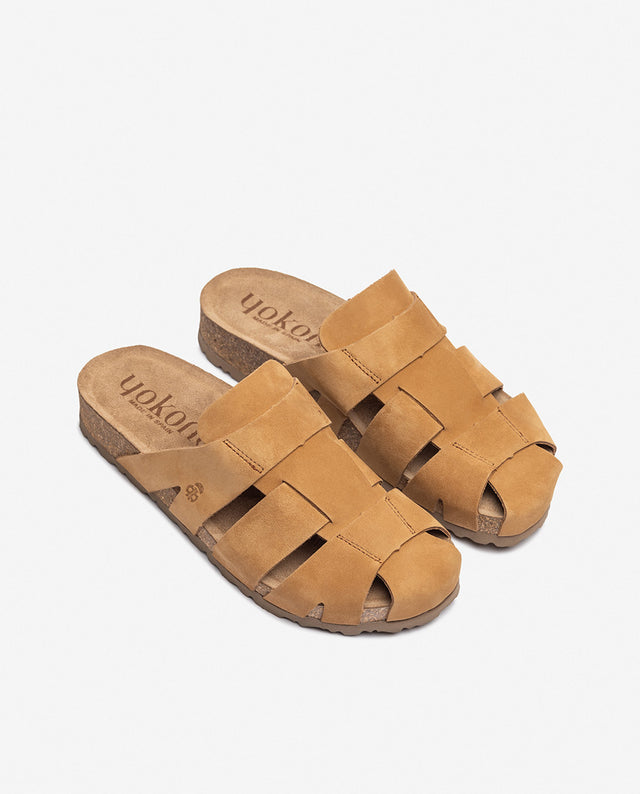 Yokono Sandalia Plana JERBA-253 Camel