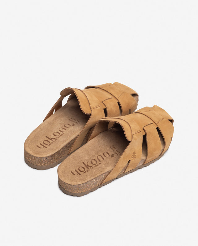 Yokono Sandalia Plana JERBA-253 Camel