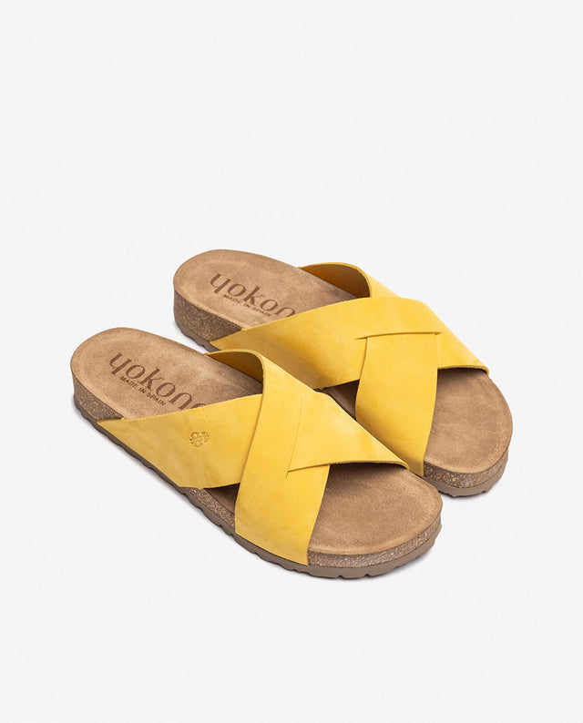 Yokono Sandalia Plana JERBA-300 Amarillo