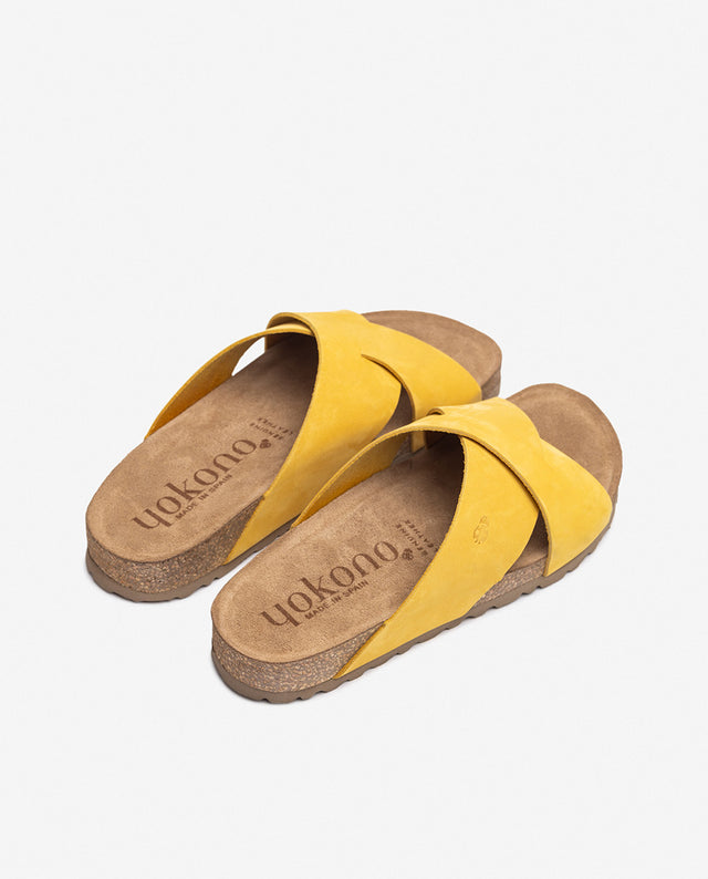 Yokono Sandalia Plana JERBA-300 Amarillo