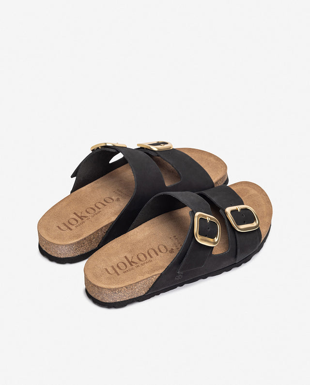 Yokono Sandalia Plana JERBA-700 Negro