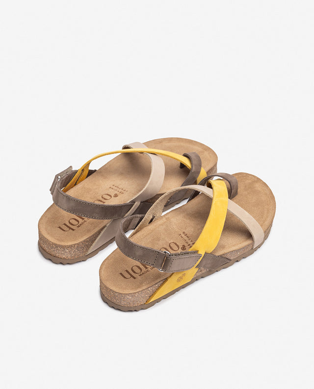 Yokono Sandalia Plana JERBA-718 Amarillo