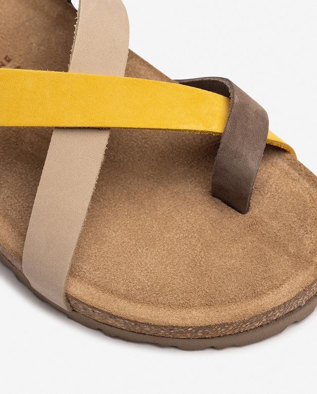 Yokono Sandalia Plana JERBA-718 Amarillo