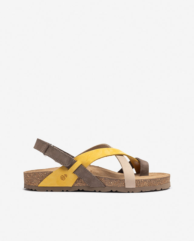yokono Sandalia plana JERBA-718 amarillo