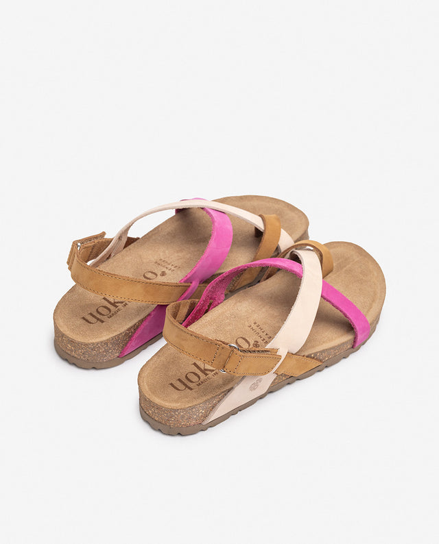 Yokono Sandalia Plana JERBA-718 Rosa