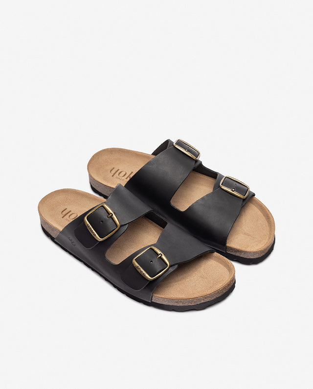 Yokono Sandalia Plana MACAM-150 Negro