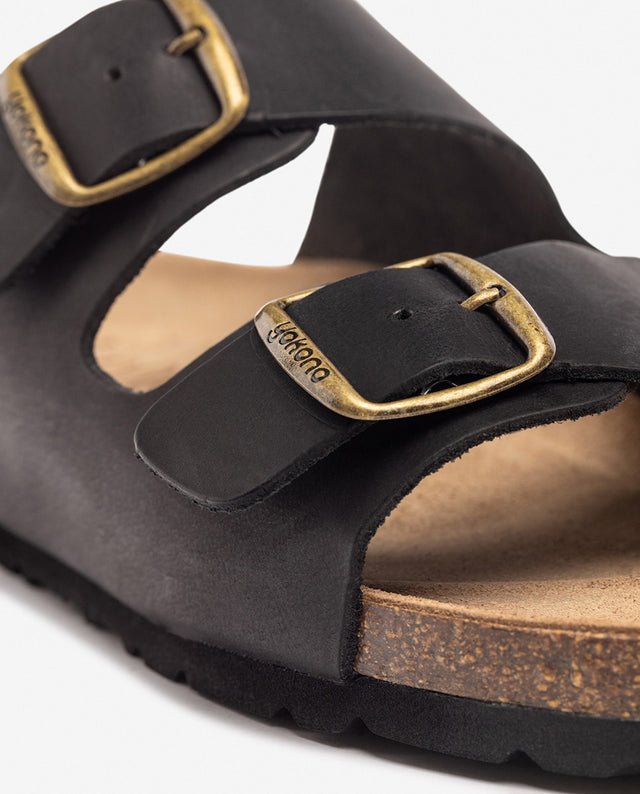 Yokono Sandalia Plana MACAM-150 Negro