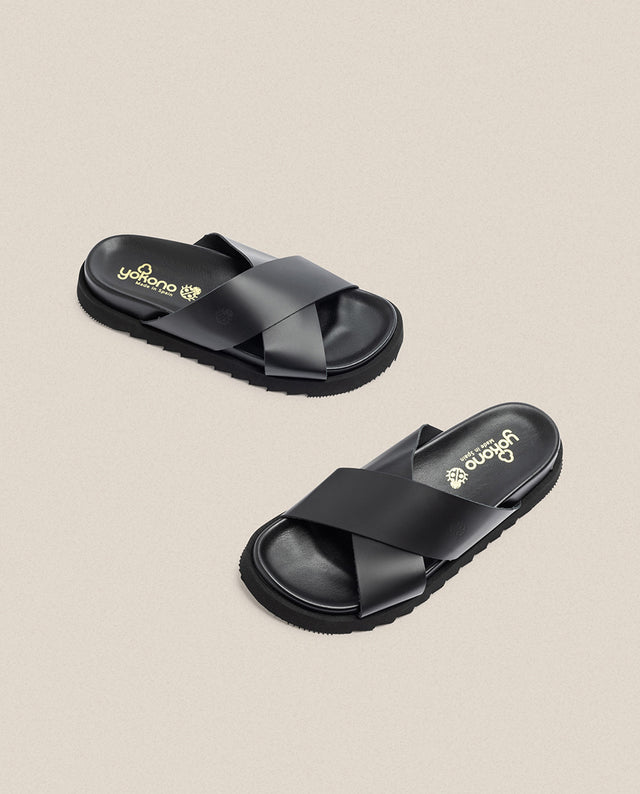 Yokono Sandalia Plana Man 003 Negro